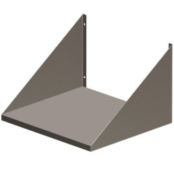 Support mural acier inox micro-ondes Diverso