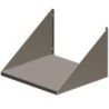 Support mural acier inox micro-ondes Diverso