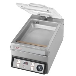 Machine sous vide couvercle bombé cuve acier inox  - 4 m3/h