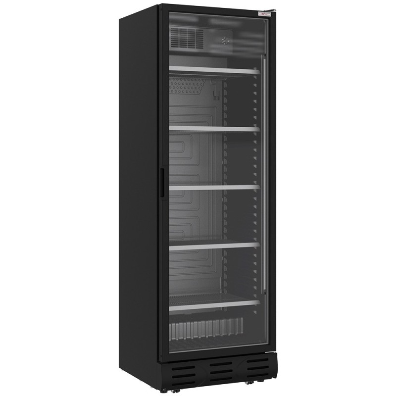 Vitrine ventilée positive 382 litres NOIRE