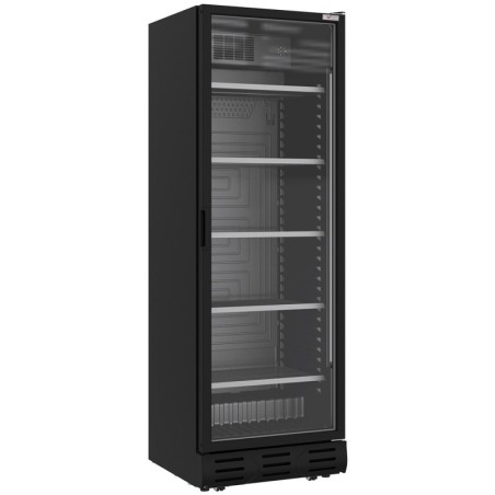 Vitrine ventilée positive 382 litres NOIRE