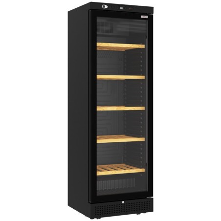 Vitrine cave à vins ventilée 382 litres - 5 niveaux - NOIRE