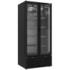 Vitrine ventilée positive 804 litres 2 portes battantes NOIRE