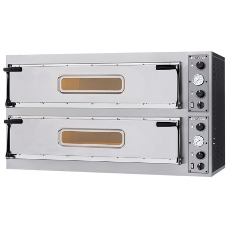 Four électrique 2x 3 pizzas diam. 350mm 2 chambres