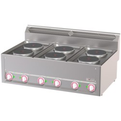 Cuisinière électrique 6 plaques -Top-