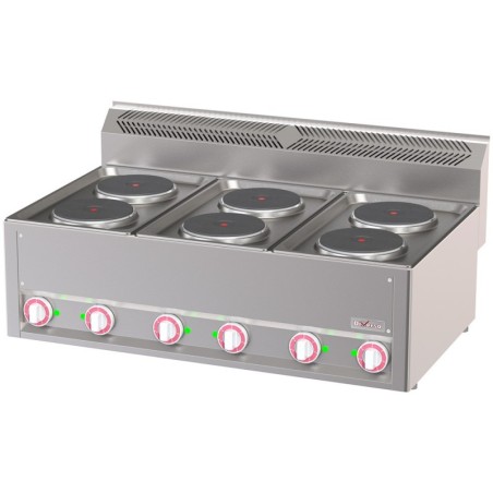 Cuisinière électrique 6 plaques -Top-
