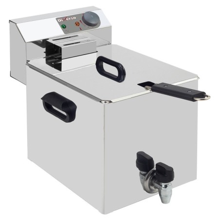 Friteuse de table électrique 8 litres + robinet de vidange