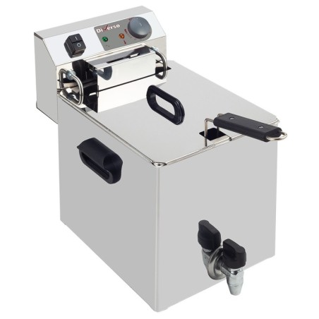 Friteuse de table électrique 10 litres + robinet de vidange