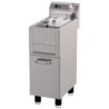 Friteuse électrique 13 litres sur meuble avec vidange