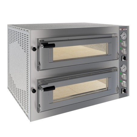 Four électrique 2x 4 pizzas diam.350mm 2 chambres