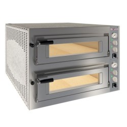 Four électrique 2x 6 pizzas diam.350mm 2 chambres