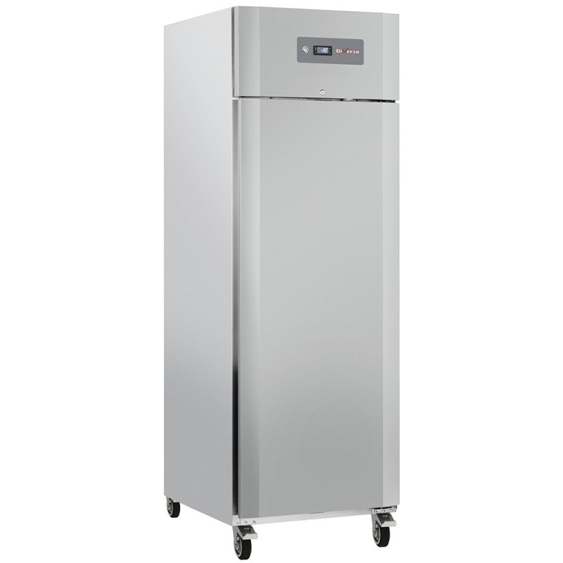 Armoire frigorifique ventilée 600 Lit. 1 porte GN 2/1 sur roues 2 avec freins