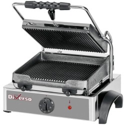 Grill panini électrique plaques rainurées