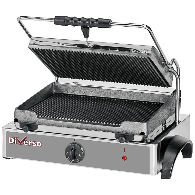 Grill panini électrique MEDIUM plaques rainurées Grill panini électrique MEDIUM plaques rainurées