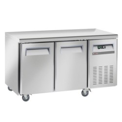 Table frigorifique ventilé 2 portes GN 1/1 sur roues 2 avec freins