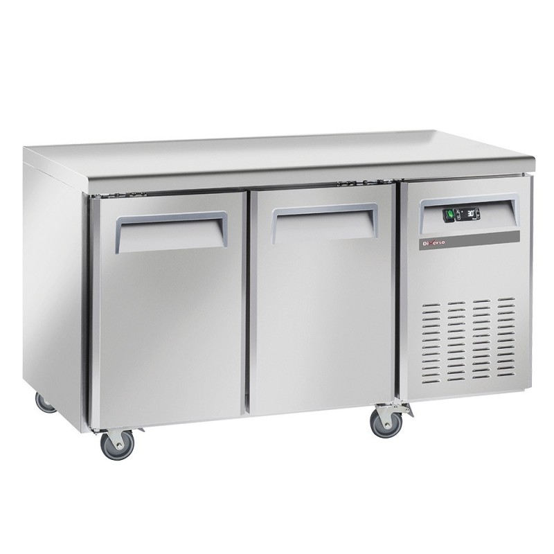 Table frigorifique ventilé 2 portes GN 1/1 sur roues 2 avec freins