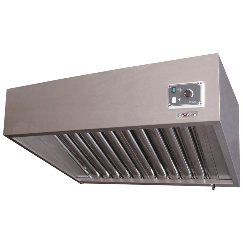 Hotte complète (9/9-2500 M3/h) 120 Pa variateur 4 filtres Hotte complète (9/9-2500 M3/h) 120 Pa variateur 4 filtres