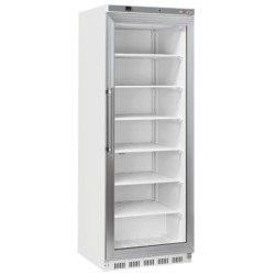 Armoire congélateur porte vitrée statique 400 litres - Blanc