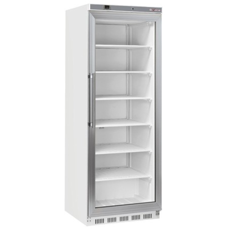 Armoire congélateur porte vitrée statique 400 litres - Blanc