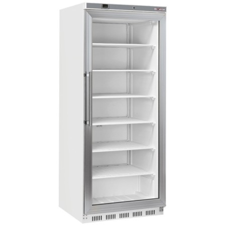 Armoire congélateur porte vitrée statique 600 litres - Blanc