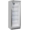 Armoire frigorifique porte vitrée ventilée 400 Lit. acier inox