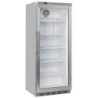 Armoire frigorifique GN 2/1 porte vitrée ventilée 600 Lit. acier inox