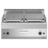 Grill pierre de lave 1/1 module grille en fonte "double face"
