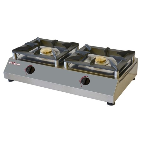 Réchaud de table gaz 2 feux vifs 5 kW