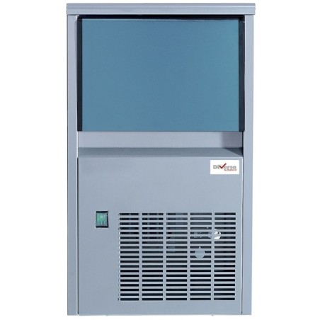 Machine à glaçons pleins (14 gr) 24kg/24havec réserve 6 kg inox