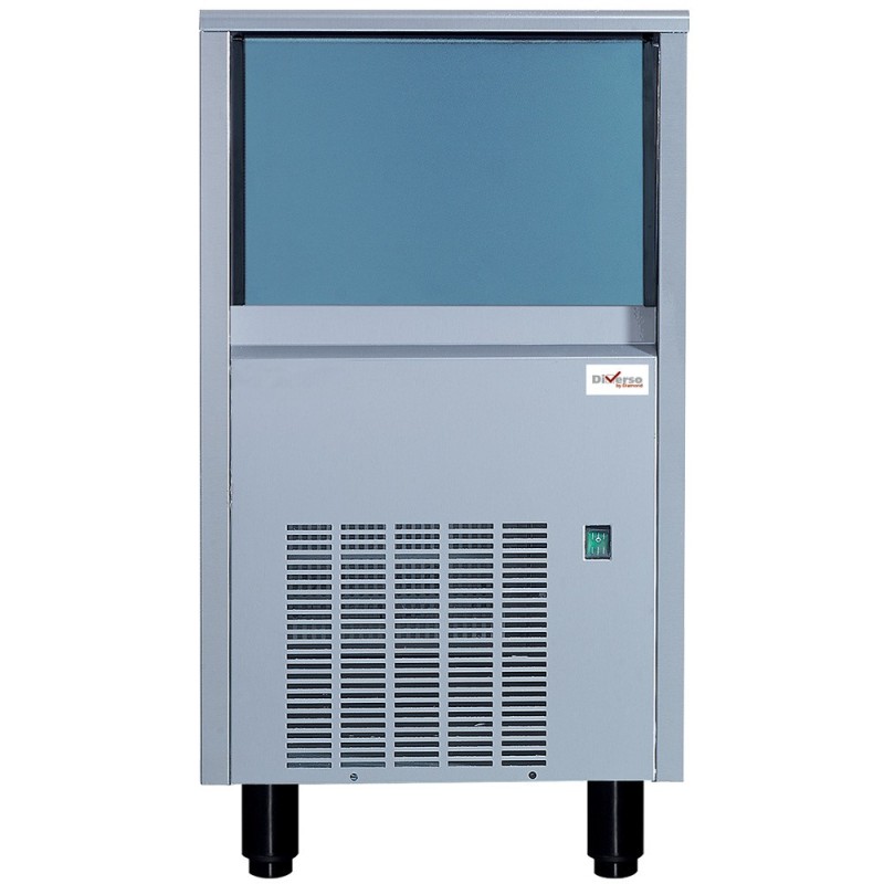 Machine à glaçons pleins (22 gr) 41kg/24havec réserve 15 kg inox