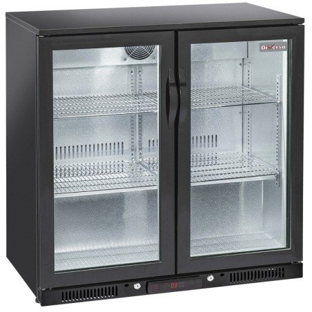 Refroidisseur de bouteilles "arrière bar" ventilé 2 portes vitrées battantes