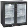 Refroidisseur de bouteilles "arrière bar" ventilé 2 portes vitrées battantes