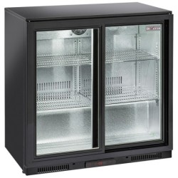 Refroidisseur de bouteilles "arrière bar" ventilé 2 portes  vitrées coulissantes