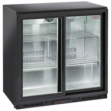 Refroidisseur de bouteilles "arrière bar" ventilé 2 portes  vitrées coulissantes