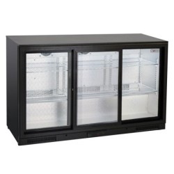 Refroidisseur de bouteilles ventilé 3 portes vitrées coulissantes