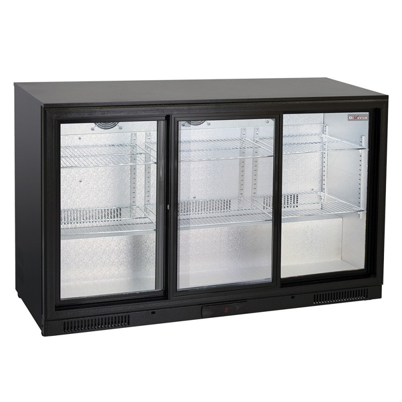 Refroidisseur de bouteilles ventilé 3 portes vitrées coulissantes