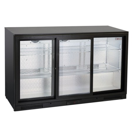 Refroidisseur de bouteilles ventilé 3 portes vitrées coulissantes