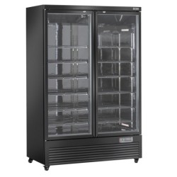 Vitrine Frigo verticale 2 portes 1085 litres  - NOIRE
