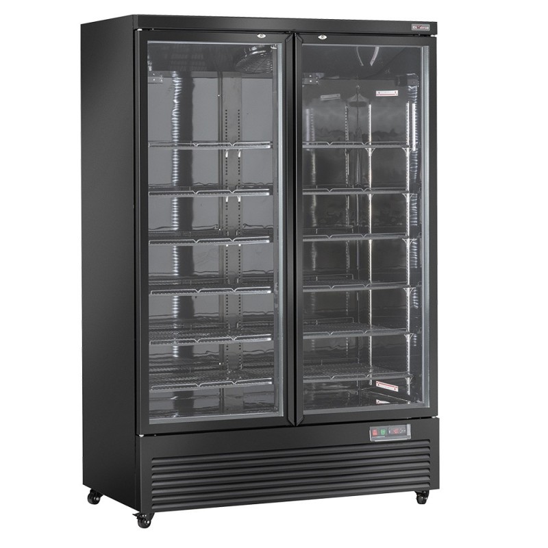 Vitrine Frigo verticale 2 portes 1085 litres - NOIRE Vitrine Frigo verticale 2 portes 1085 litres - NOIRE