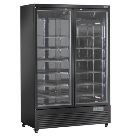 Vitrine Frigo verticale 2 portes 1085 litres  - NOIRE