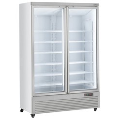 Vitrine Frigo verticale 2 portes 1085 litres  - BLANCHE