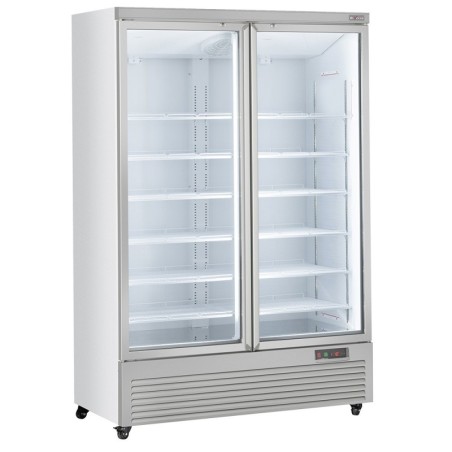Vitrine Frigo verticale 2 portes 1085 litres  - BLANCHE